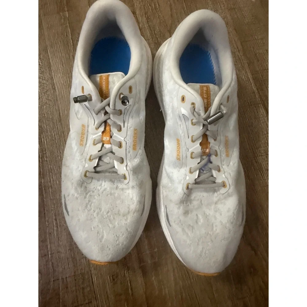 Brooks Adrenaline GTS 23 Mens Running Shoes White Orange 11.5 1103911D110